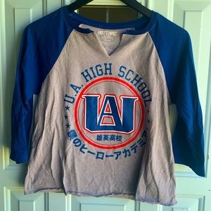My Hero Academia Cropped Baseball Tee